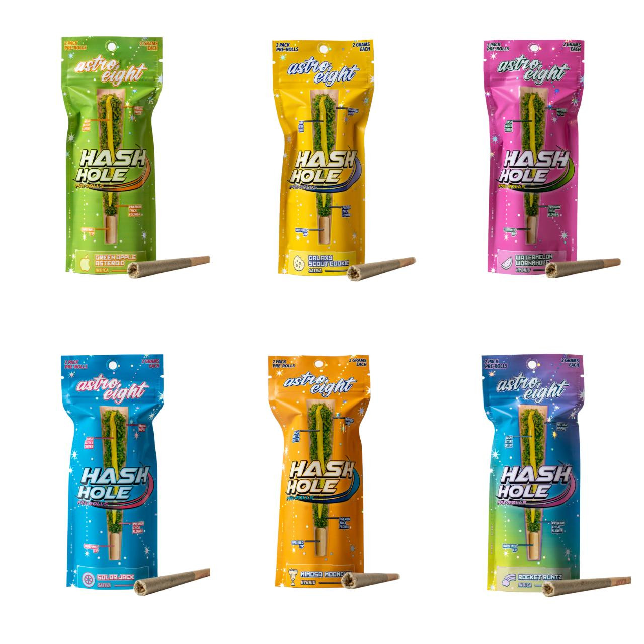 Astro Eight Hash Hole THC-A Pre Roll - 2PK Online | EcmVape