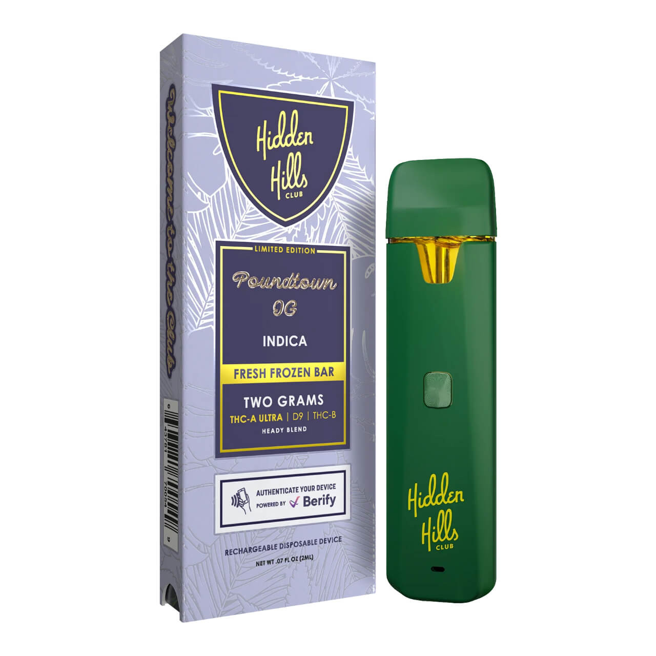 Hidden Hills Club Heady Blend Ultra Delta-9 Disposable - 2G