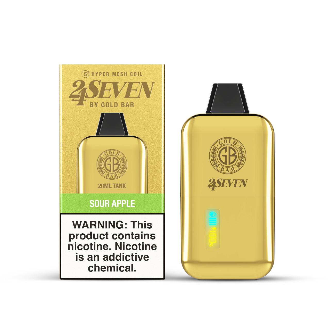 Buy Gold Bar 24Seven 24K Disposable (24000 Puffs)