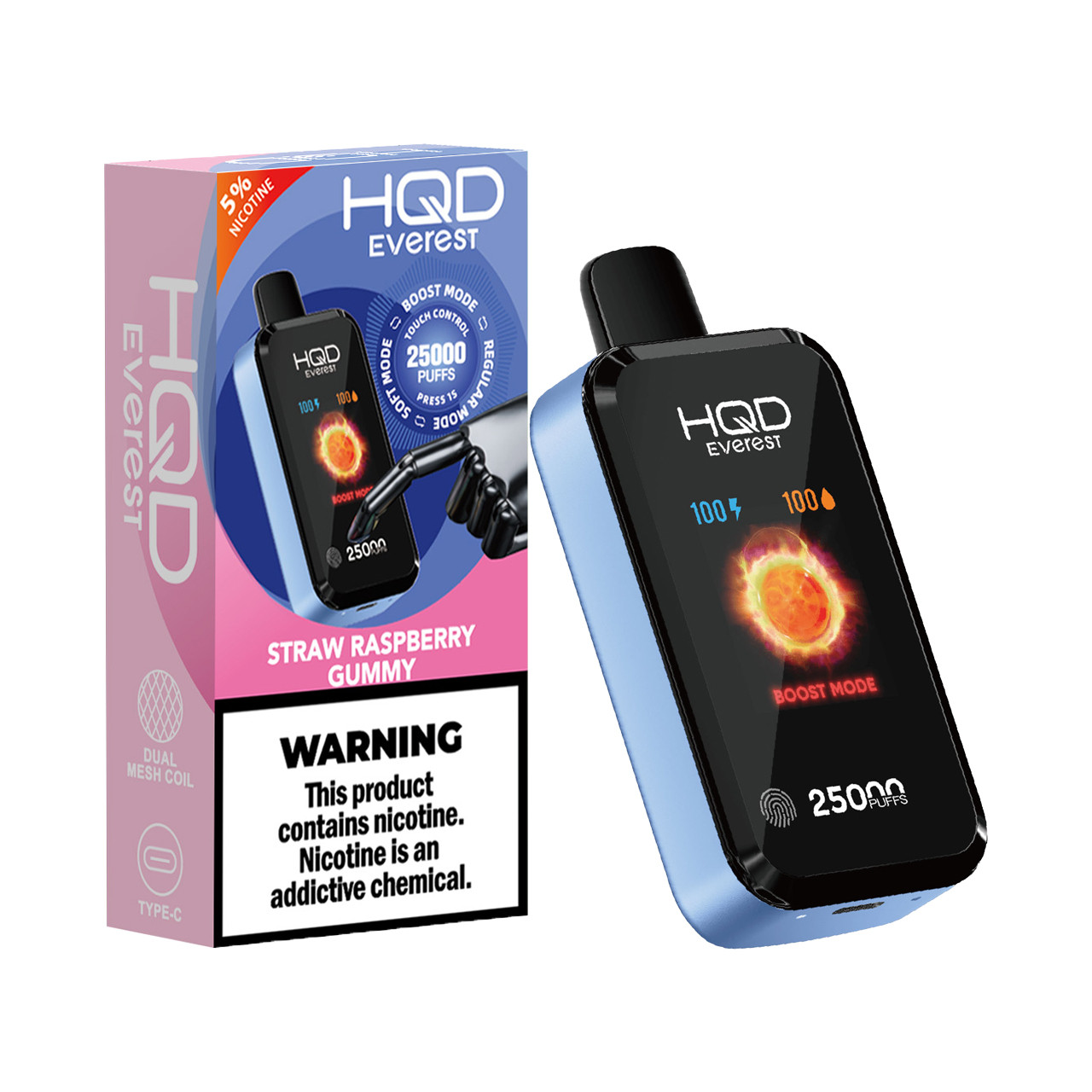 HQD Cuvie X (Everest) Disposable Vape (25000 Puffs)
