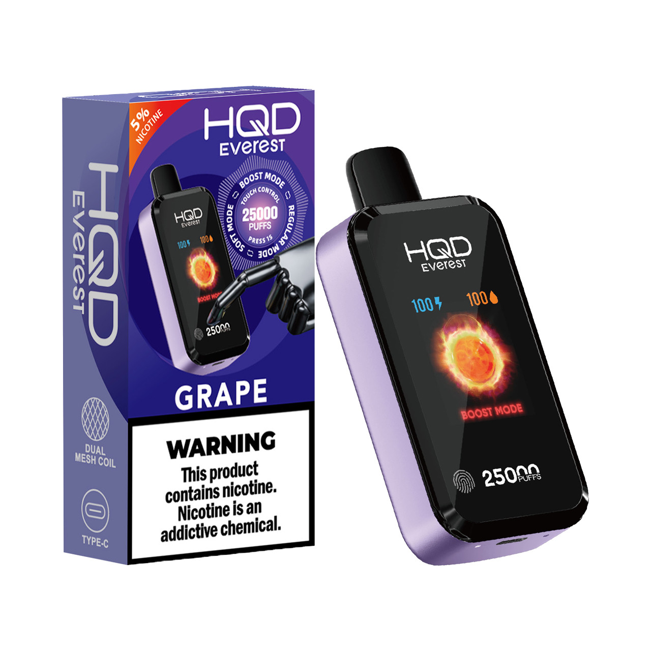 elf bar vape uk HQD Cuvie X (Everest) Disposable Vape (25000 Puffs)