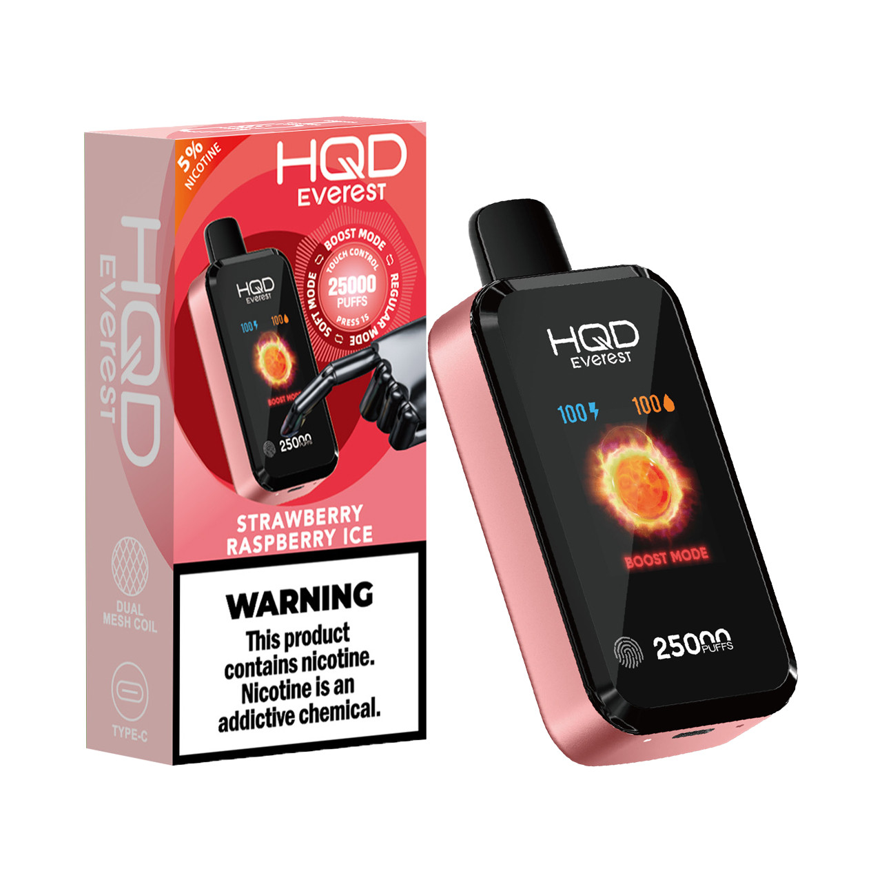 HQD Cuvie X (Everest) Disposable Vape (25000 Puffs) | EcmVape