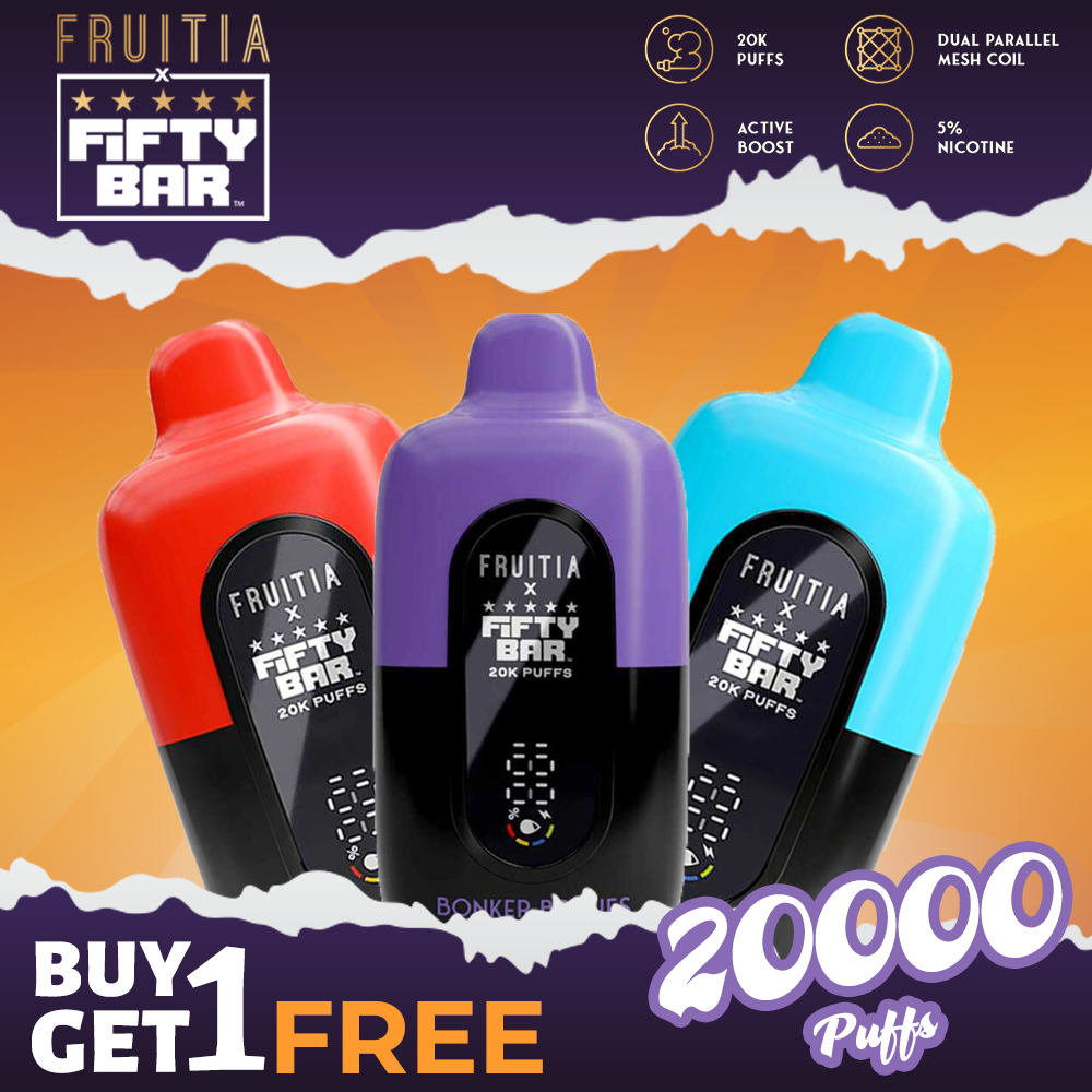 Fifty Bar And Fruitia 20000 Vape