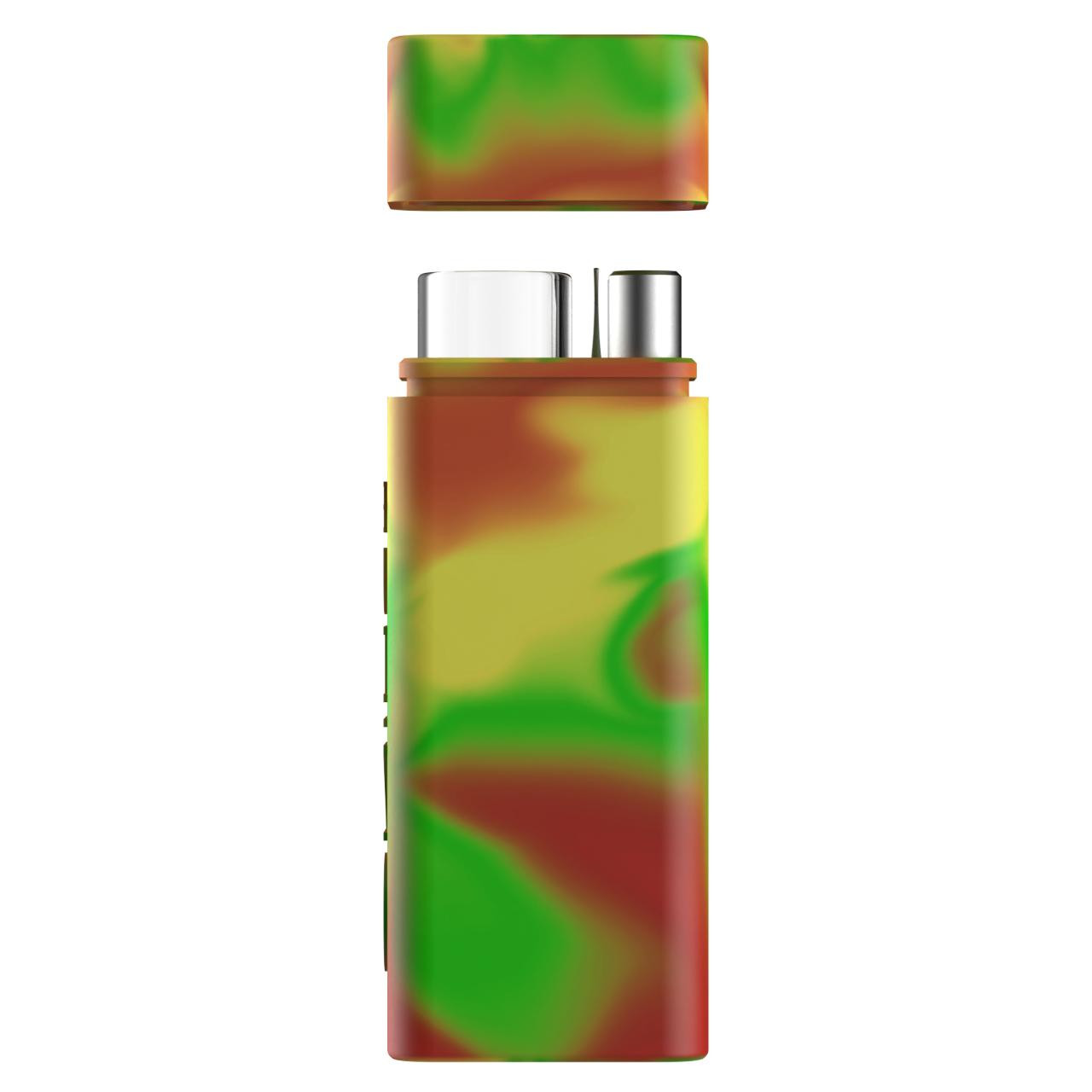 rhino tobacco & vapes White Silicone Dugout Original Assorted Colors White Rhino Glass Chillum |