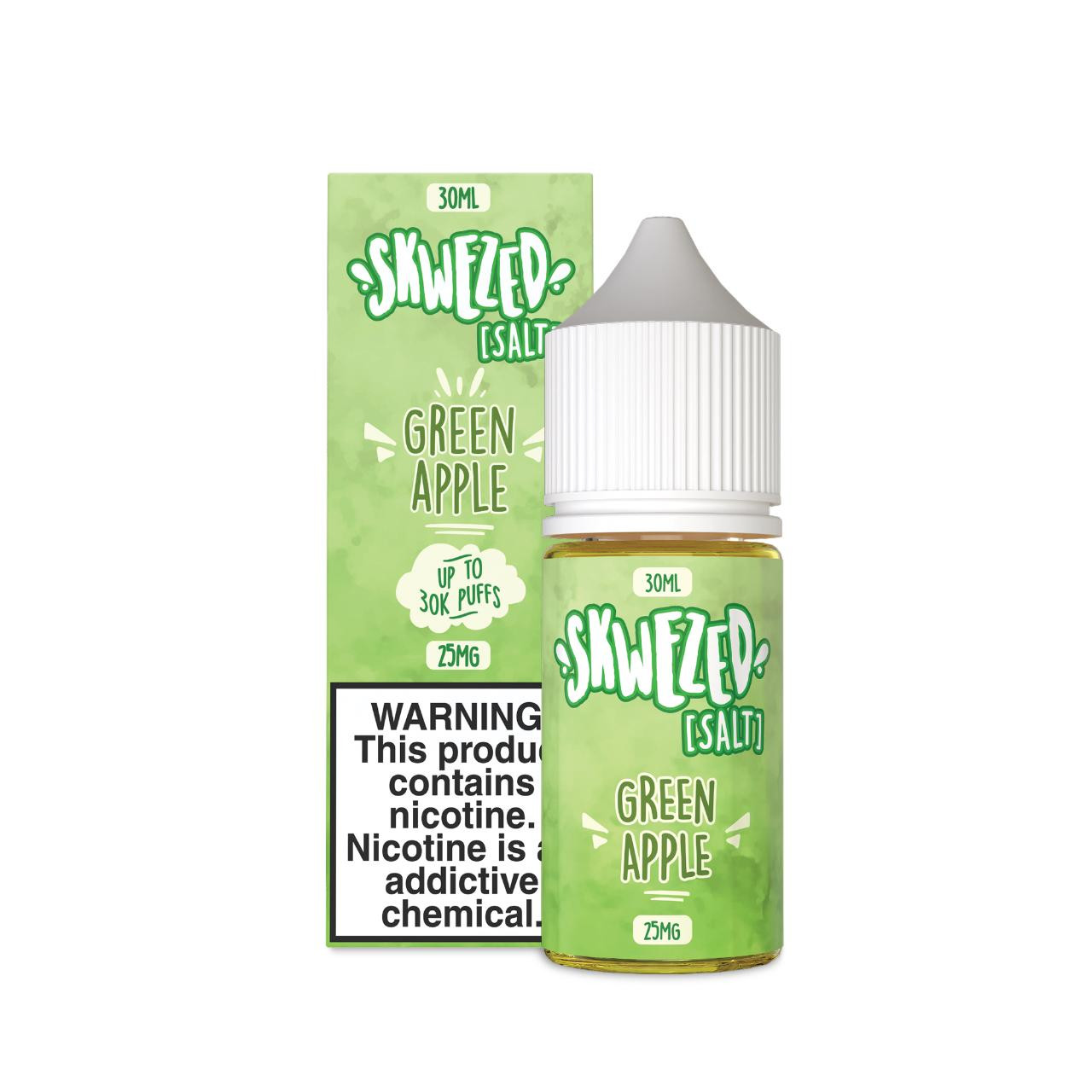 Skwezed Green Apple 30ml Salt – Crisp, Cool Salt Nic Juice