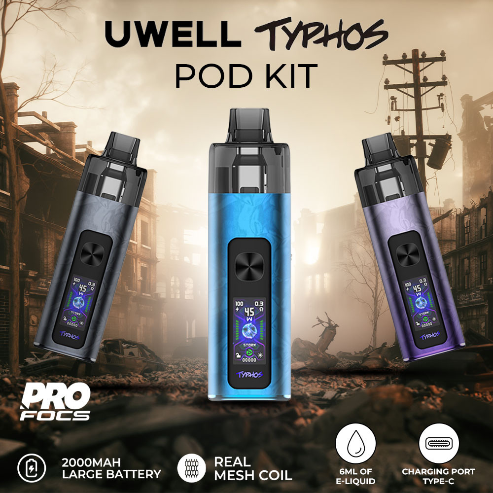 Uwell Typhos Pod Kit Deals at EcmVape – Shop Online