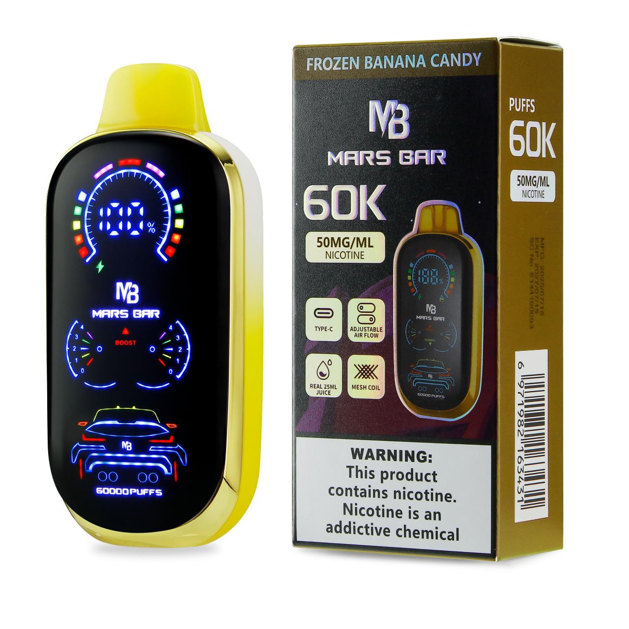 Mars Bar Disposable Vape 60K Puffs
