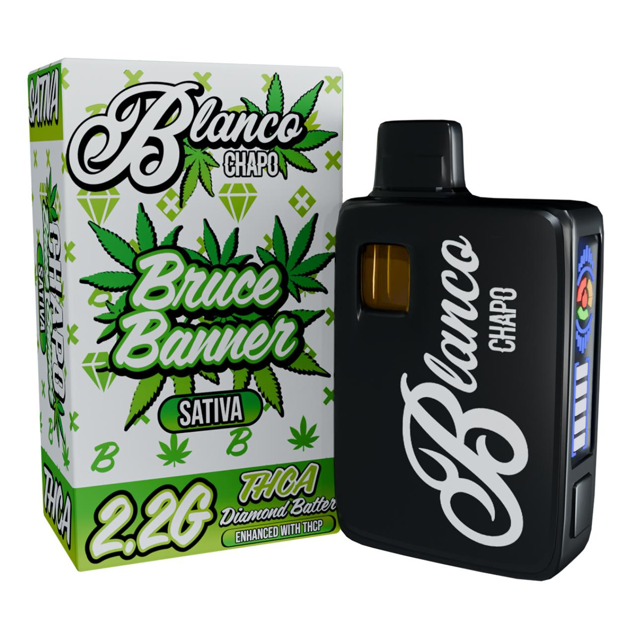Chapo Blanco THCA Diamond Batter Disposables 2.2G | EcmVape