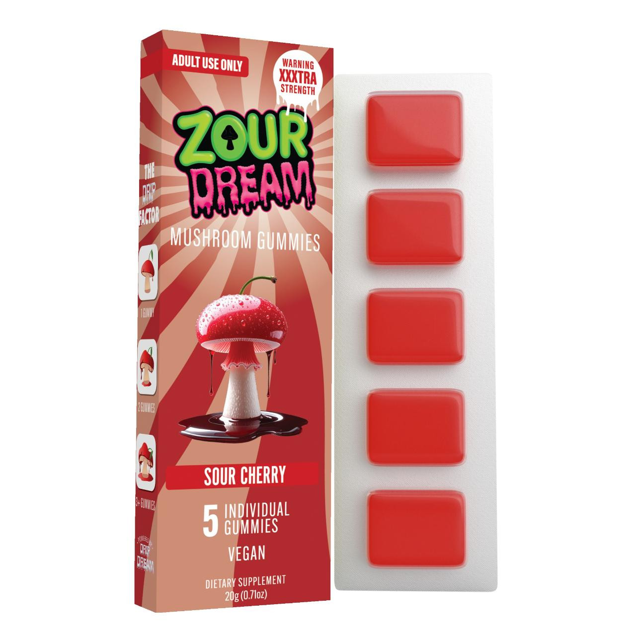Zour Dream Mind Melting Mushroom Gummies | EcmVape