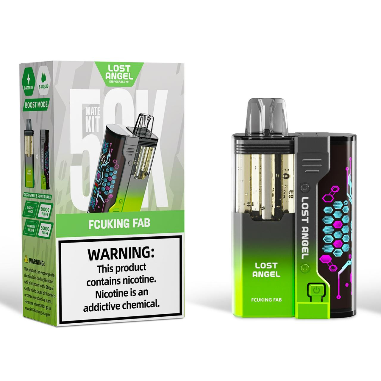 how much is elf bar vape LOST ANGEL MATE 50K DISPOSABLE VAPE POD main image 1