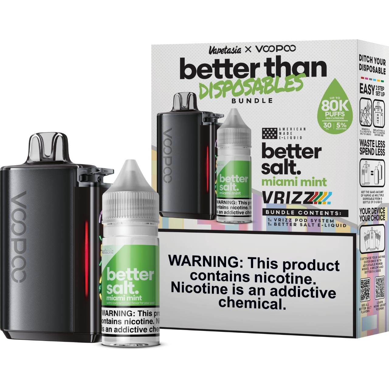 elf bar vape uk VOOPOO VRIZZ Pod Kit 800mAh 24W | New Released & Cheap main image 1