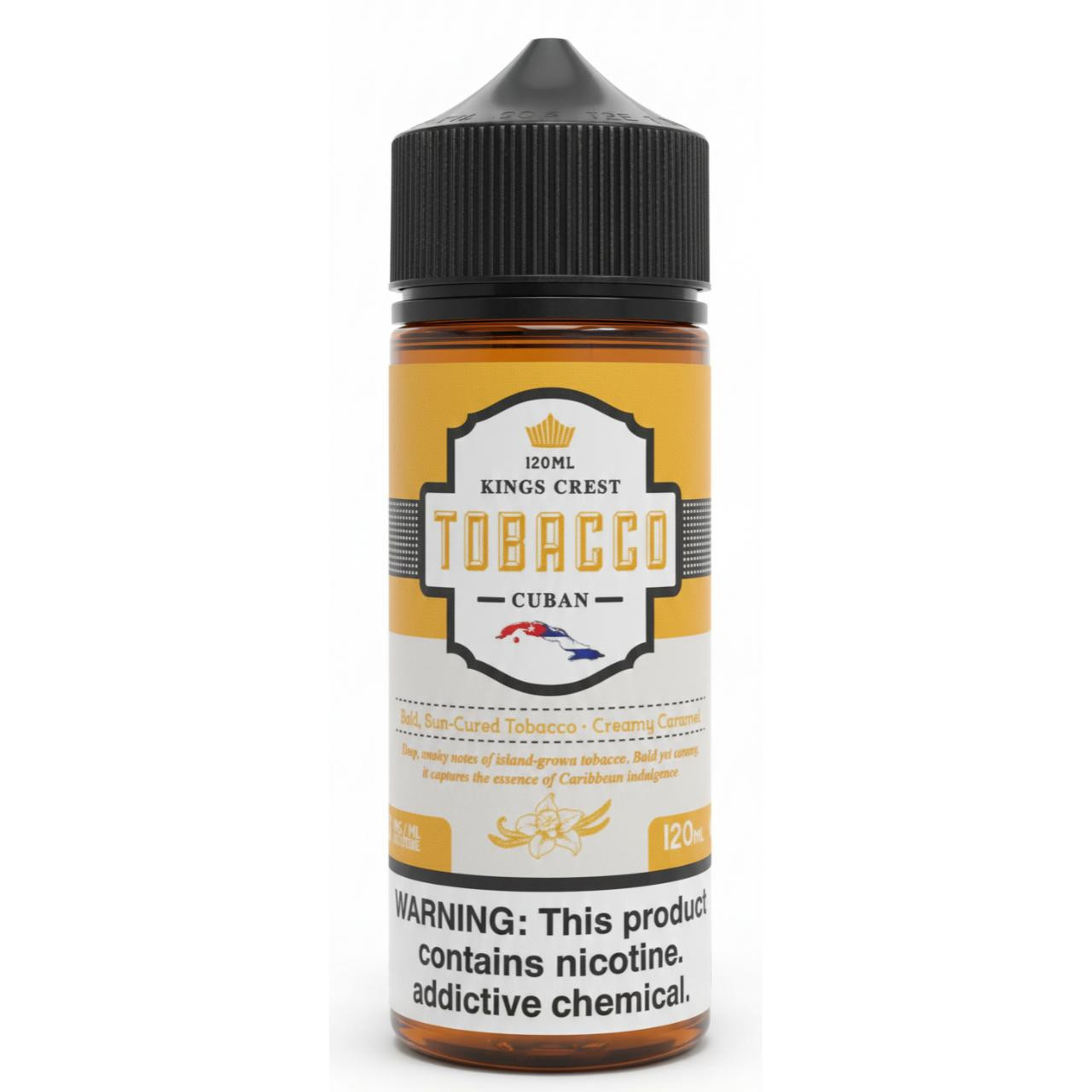 Buy King's Crest Cuban Tobacco 120ml E-Juice