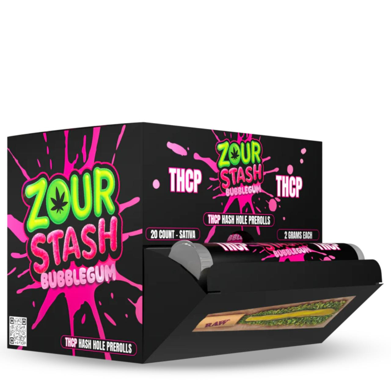 Zour Stash THC-P Hash Hole Prerolls (20 Count) | EcmVape