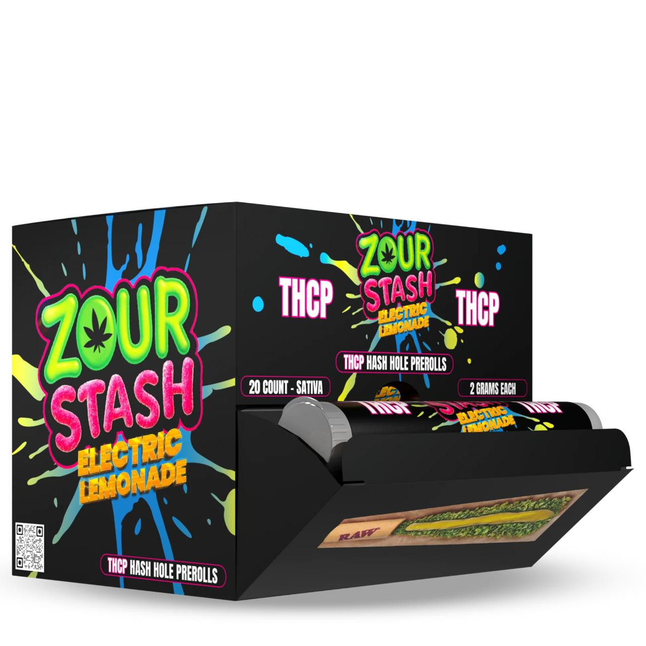 Zour Stash THC-P Hash Hole Prerolls (20 Count) | EcmVape