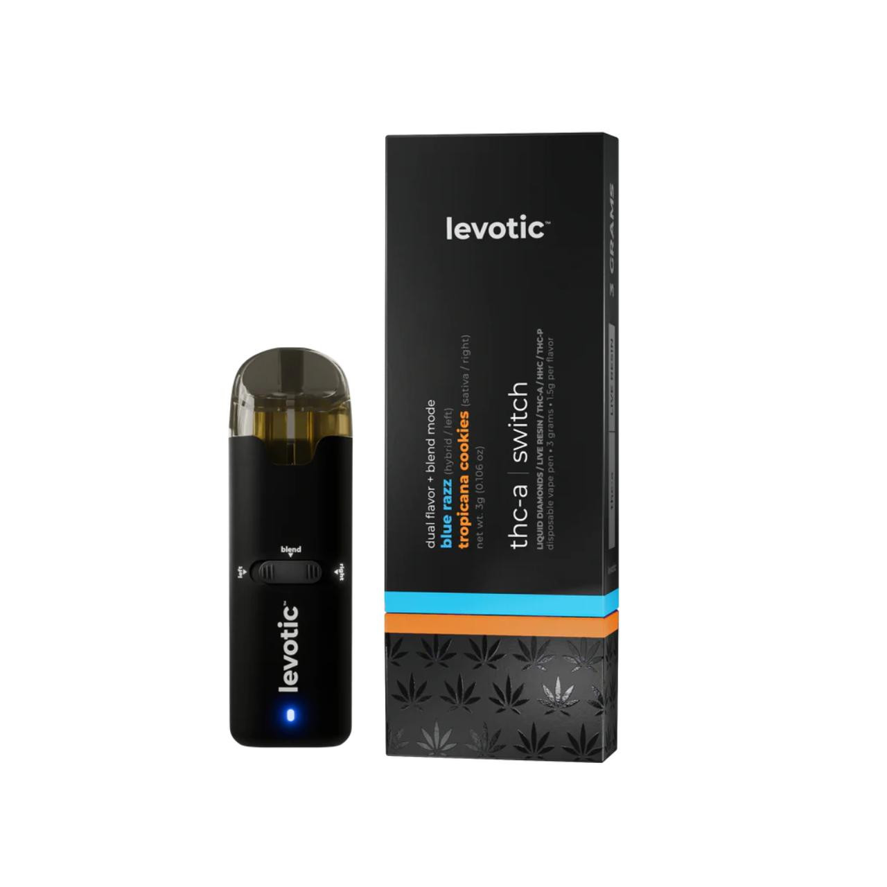 Get Levotic Switch THC HHC Liquid Diamonds Disposables 3G