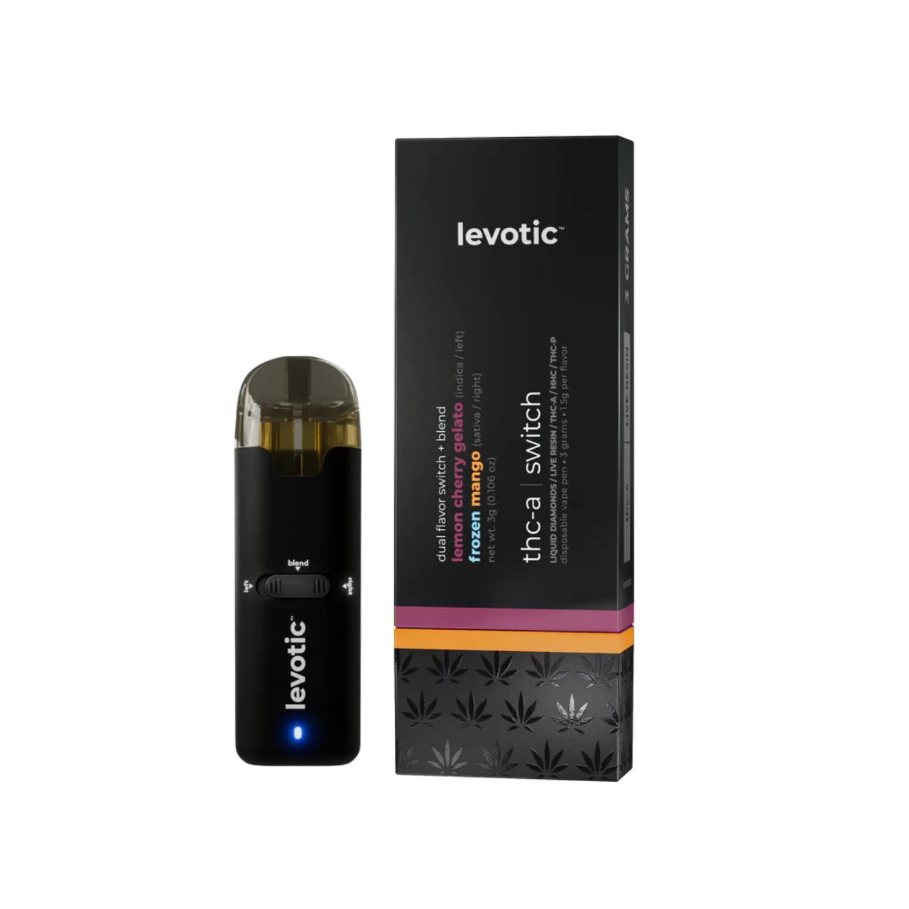 Get Levotic Switch THC HHC Liquid Diamonds Disposables 3G