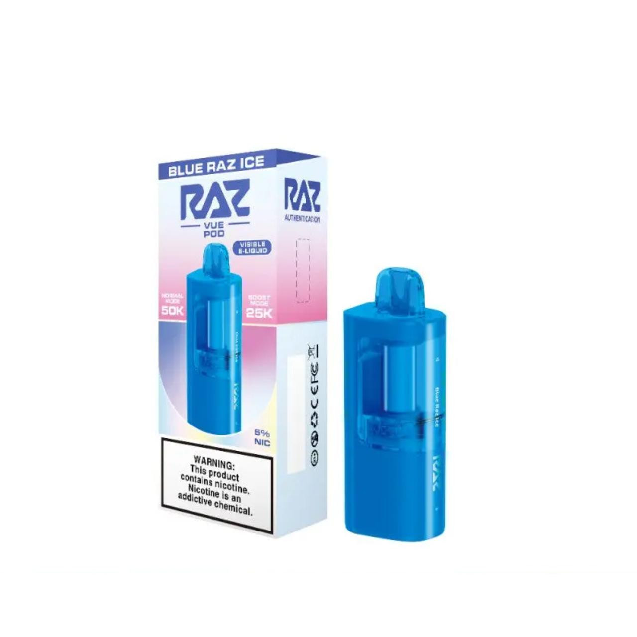 Raz VUE Pre-filled Replacement Pod 50K Puffs | EcmVape