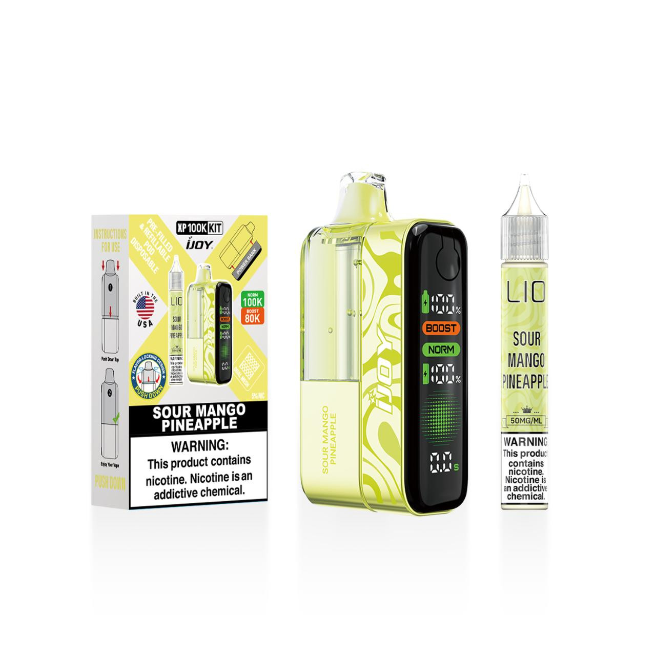 disposable vape kits Get IJoy XP100K Puff Disposable Kit+15ml Bottle (100K Puffs)