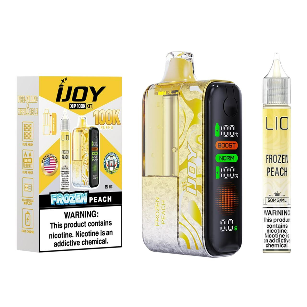 ijoy disposable vapes Get XP100K Puff Kit+15ml Bottle (100K Puffs) Voopoo Find S User Colour=Green Package:POD ONLY