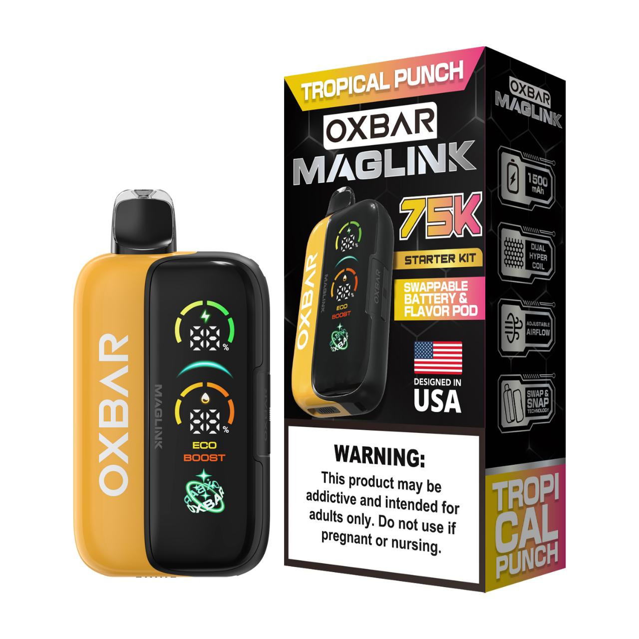 Oxbar Maglink Nixodine Kit Disposable 75K Puffs