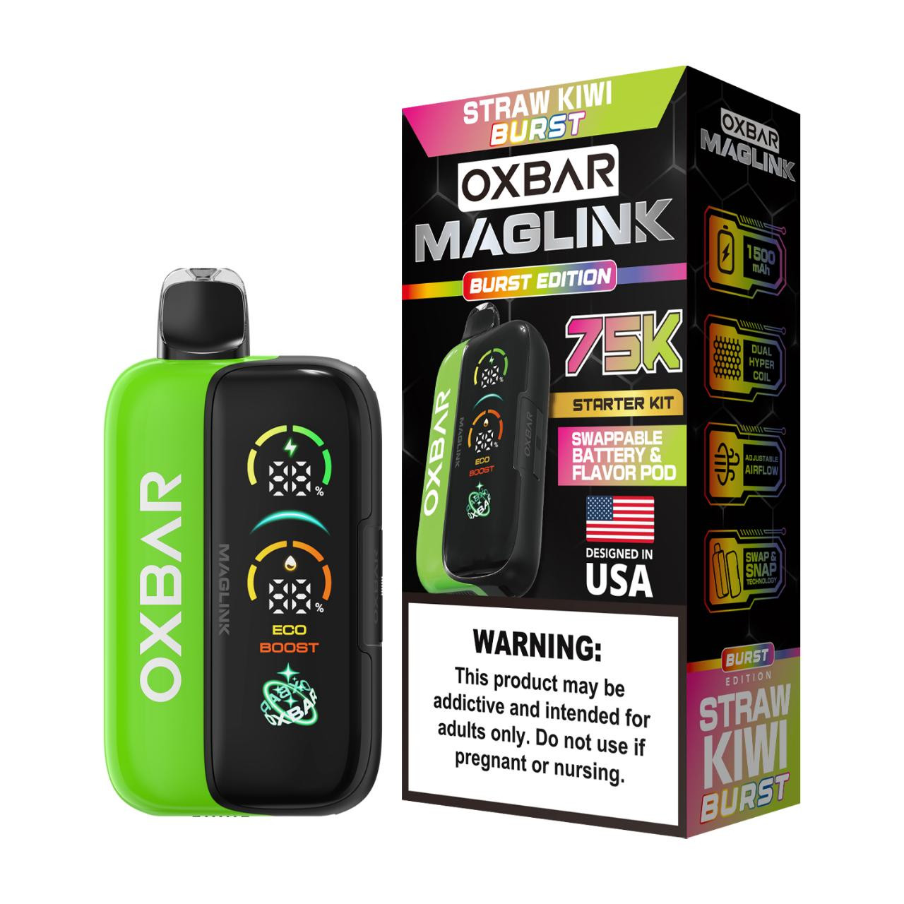 Oxbar Maglink Nixodine Kit Disposable 75K Puffs