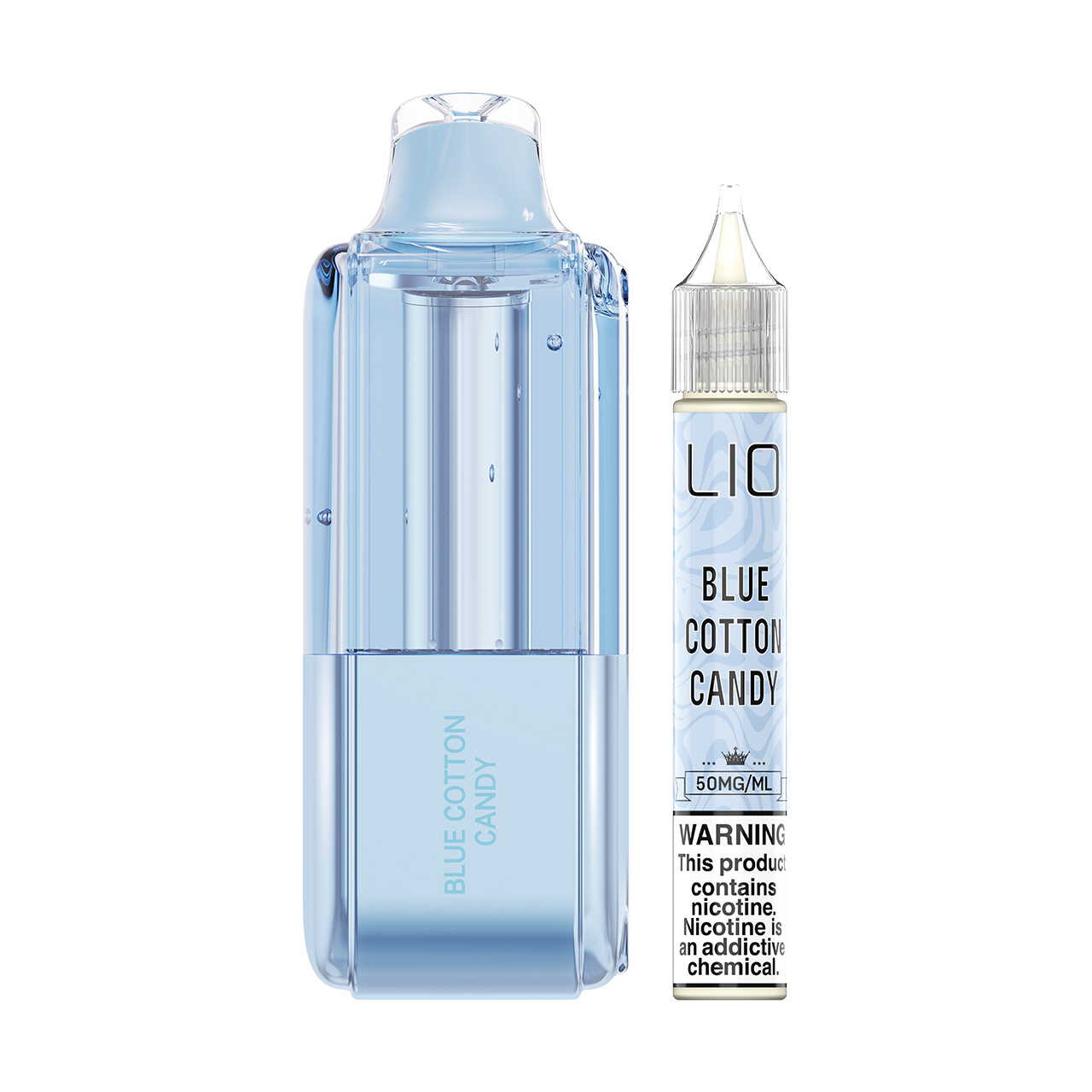 blue cotton candy vape juice COTTON CLOUDS BY THE FINEST SALT NIC 30ML main image 1