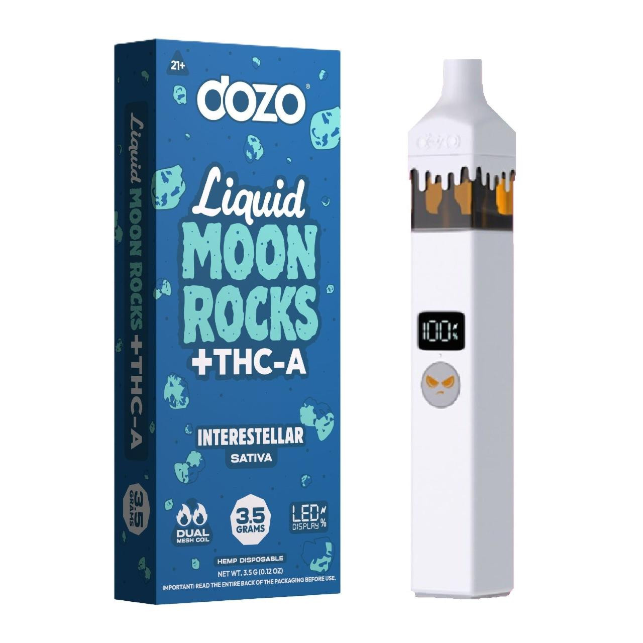 Dozo THC-A Liquid Moon Rock Disposable 3.5G | EcmVape