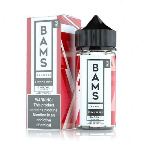Bam's Cannoli Strawberry Cannoli 100ml E-Juice