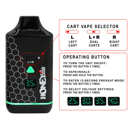 Honey Stick Duo VV Concealor 510 Battery