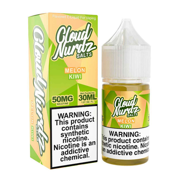 Cloud Nurdz Salts Kiwi Melon Synthetic Nicotine 30ml E-Juice 25mg