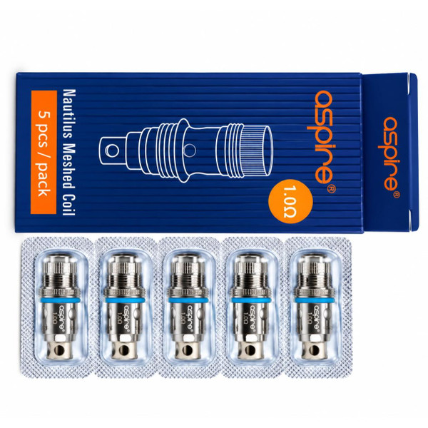 Aspire Nautilus BVC Replacement Coil - 5PK 1.0 OHM MESH
