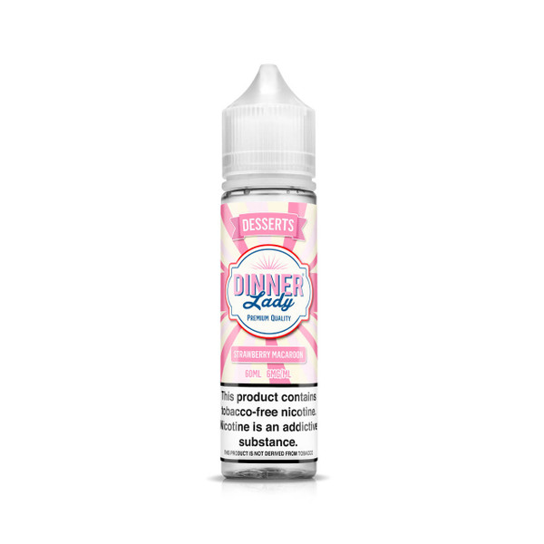 Dinner Lady Strawberry Macaroon Tobacco Free Nicotine 60ml E-Juice