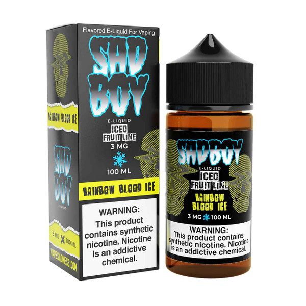 SadBoy Iced FruitLine Rainbow Blood Ice Synthetic Nicotine 100ml E-Juice