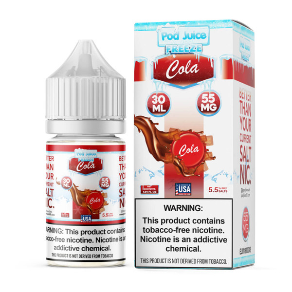 Pod Juice Salt Cola Ice Tobacco Free Nicotine E-Juice 30ml