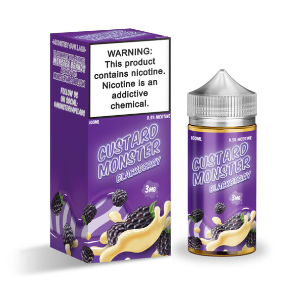Custard Monster Blackberry Custard 100ml E-Juice