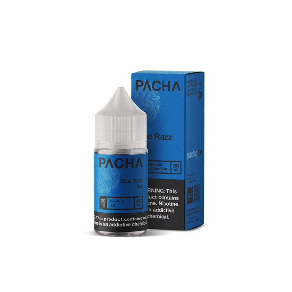 Pacha Salts Blue Razz Ice Synthetic Nicotine E-Juice 30ml