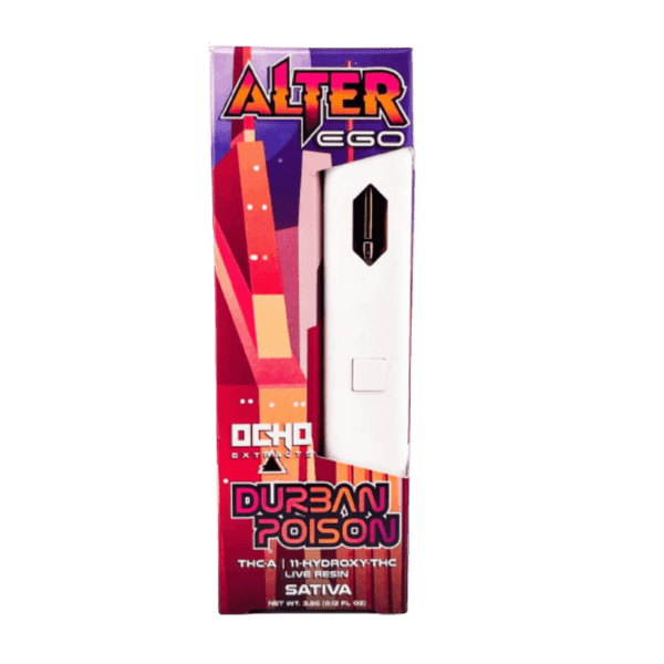 Ocho Extracts x Cali Extrax Alter Ego Live Resin THC A 3.5G Disposable-Durban Poison