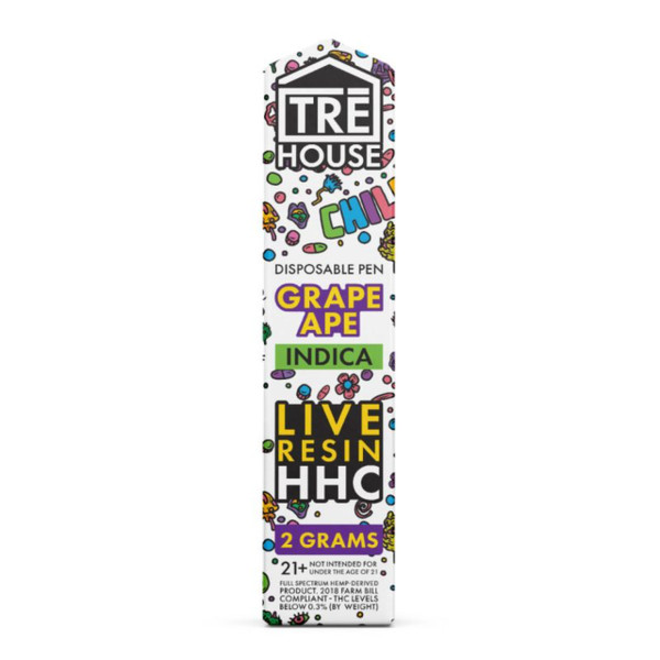 TRE House 2G Live Resin Disposable Grape Ape