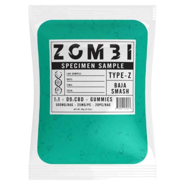 Zombi Specimen Sample Type Z Delta-9 CBD Gummies 500MG-Baja Smash