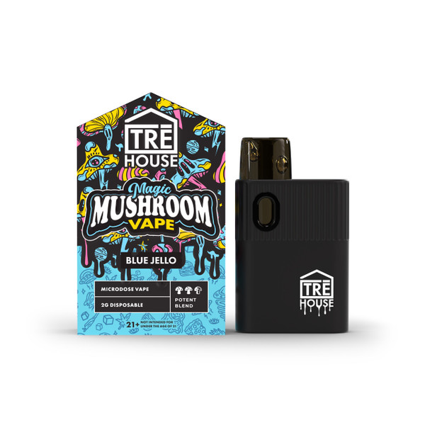 Tre House Magic Mushroom Disposable Vape - 2G Blue Jello