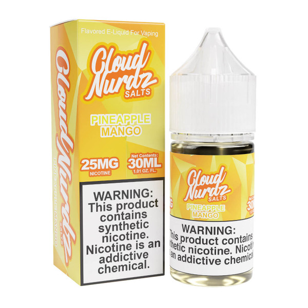 Cloud Nurdz Salts Pineapple Mango Synthetic Nicotine 30ml E-Juice