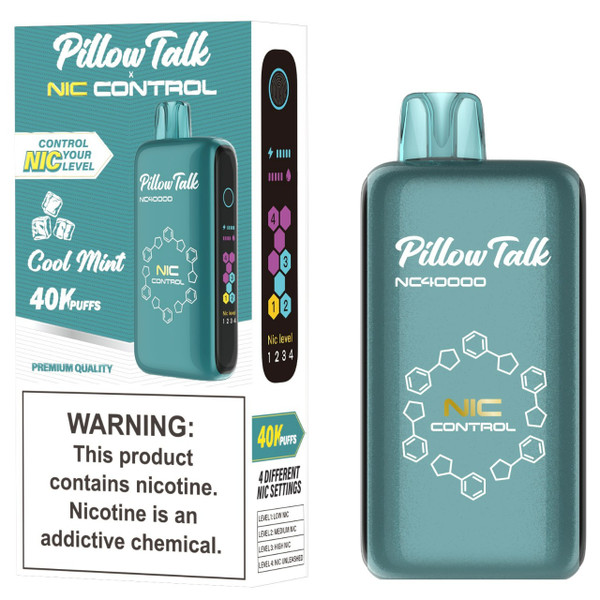Pillow Talk Nic Control NC40000 Puff Disposable Cool Mint