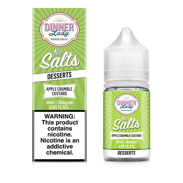 Dinner Lady Salts Apple Crumble Custard 30ml E-Juice 25mg