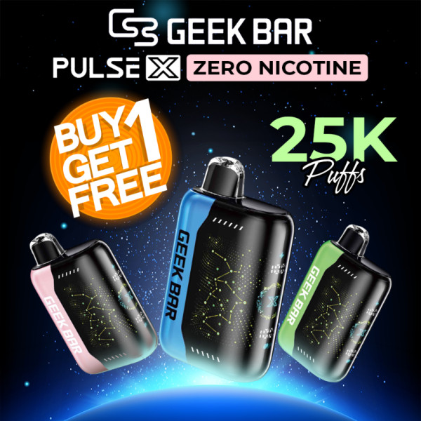 Geek bar Pulse X Zero Nicotine Disposable | 25k Puffs - Buy 1 Get 1 Free