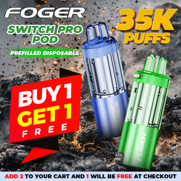 Foger Switch Pro Prefilled Disposable Pod (Pack of 1) | 30K Puff - Buy 1 Get 1 Free