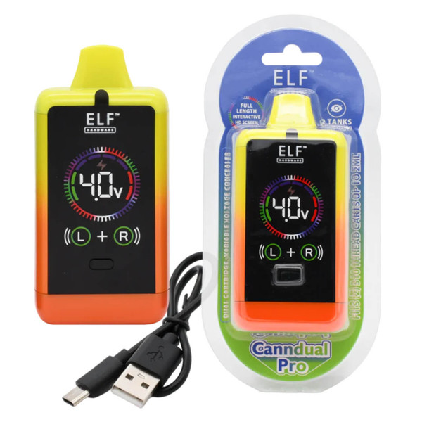 ELF CannDual Pro 650MAH Battery - 1PK Yellow Orange