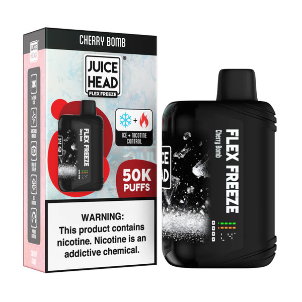 Juice Head Flex Freeze 50K Puff Disposable Cherry Bomb