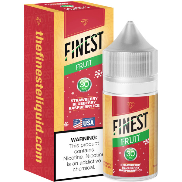 The Finest Fruit Edition Strawberry Blueberry Raspberry Ice 30ml Salt E-Liquid 30mg