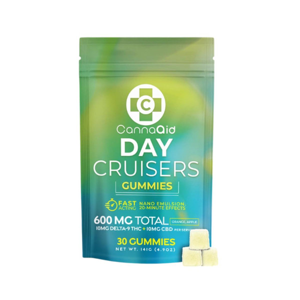 CannaAid D9 CBD Day Cruisers Gummies – Available at EcmVape