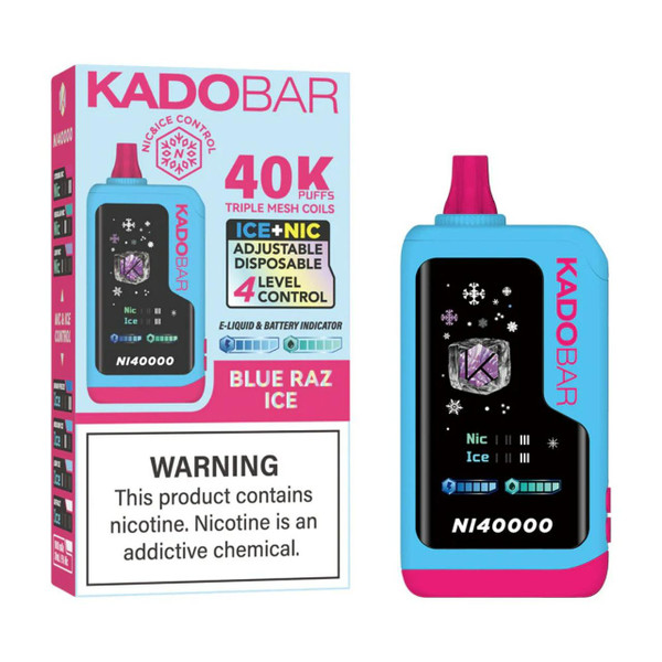 Kado Bar NI40K Puff Disposable Blue Razz Ice